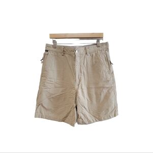 Aigle Canvas‎ Shorts Tan Men's 34X8.5 Outdoor